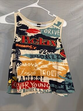 Graphic Relax Tank Top - Multicolor